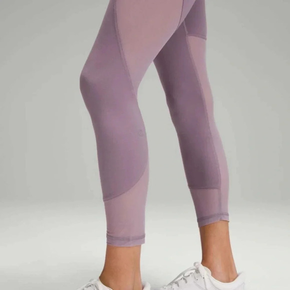 Lululemon Wunder sz 4 Train Mesh Panel High-Rise Tight 25" Violet Verbena - Picture 12 of 14